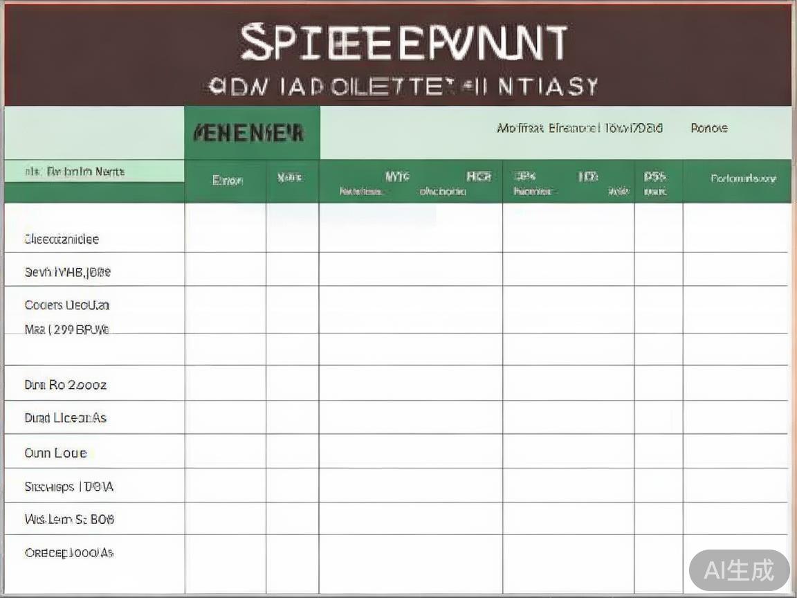 制定一份基础表格模板，内容涵盖全部赛事关键信息，方